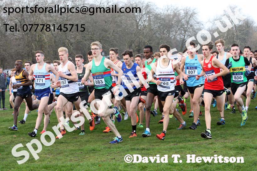Mens junior British Athletics Liverpool Cross Challenge, Sefton Park, Liverpool. Photo:  David T. Hewitson/Sports for All Pics